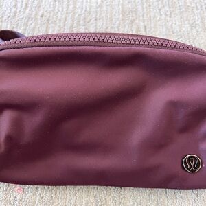 Lululemon Burgundy Belt Bag